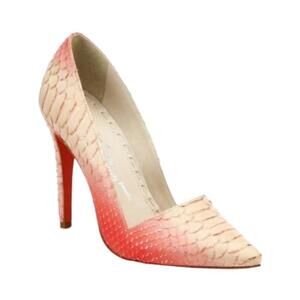 Alice & Olivia Dina Ombre Pink Scaled Pumps size 8.5